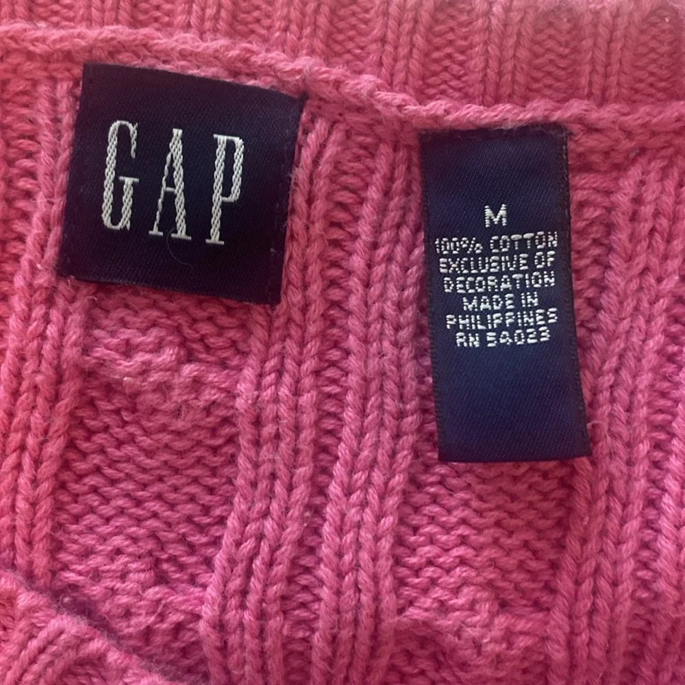 Pink Gap‎ Women's Cable Knit Cardigan Sweater